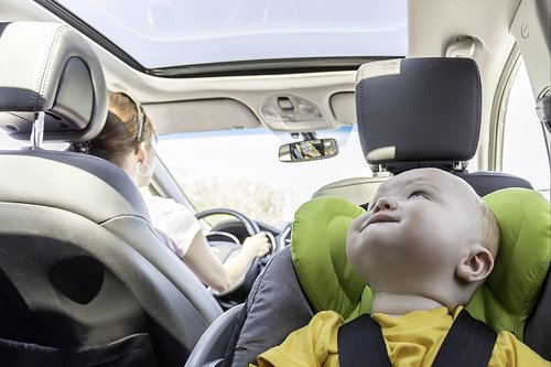 Mluchee Baby Car Mirror - Rear Facing Infant Seat Mirror with Wide Crystal Clear View & Shatterproof Design