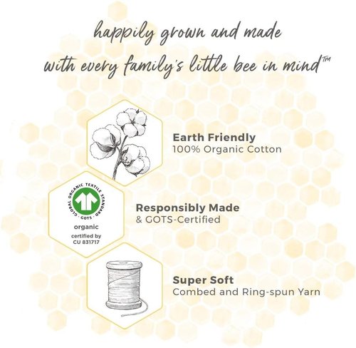 Burt's Bees Baby Organic Cotton Fitted Crib Sheet - Breathable Design for Standard Crib & Toddler Mattresses