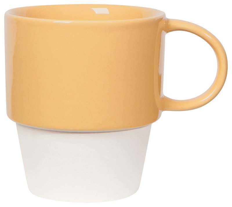 Now Designs Stoneware Nesting Mugs, Set of 4, Flora