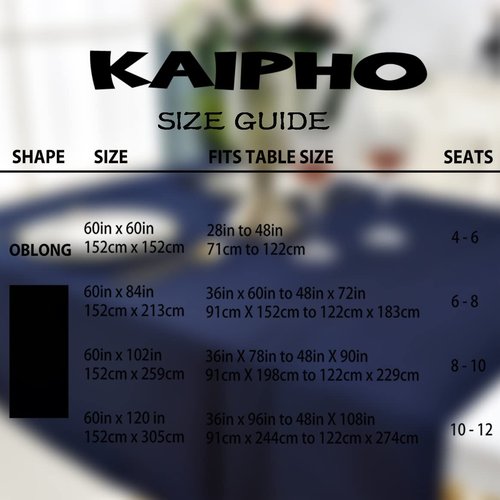 KAIPHO 2 Pack Navy Blue Rectangle Tablecloth Waterproof Stain Resistant Wrinkle Free Table Cloth 210GSM Polyester Wipeable Table Cover for Party, Banquet - Rectangular/Oblong, 60 x 102 inch (2 Pcs)