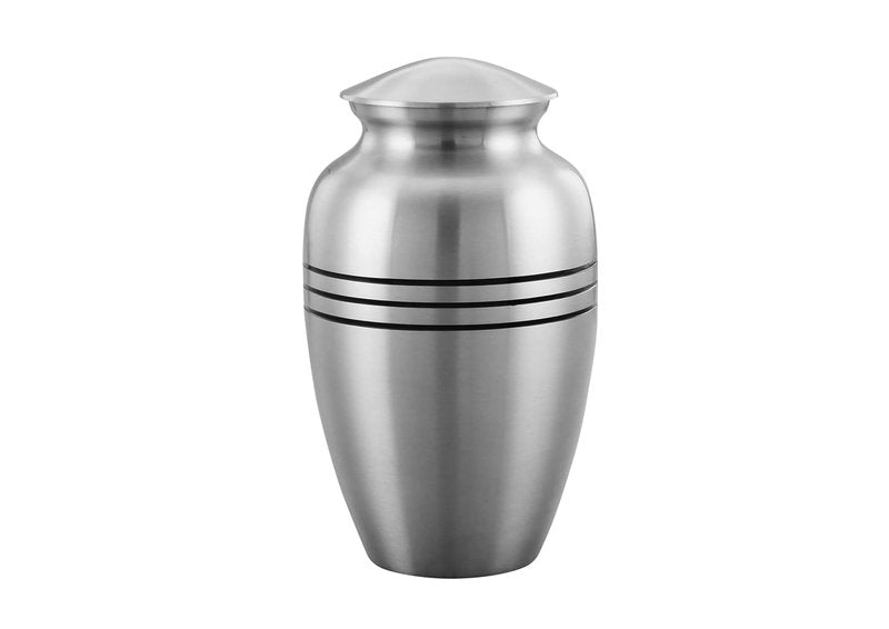 Cremation Urn Ring of Love Pewter Classic Urn for Human Ashes – ERN for Funeral, Columbarium or Home Cremation ERN for Human Ashes Personal Funeral Urn. (Pewter Adult)
