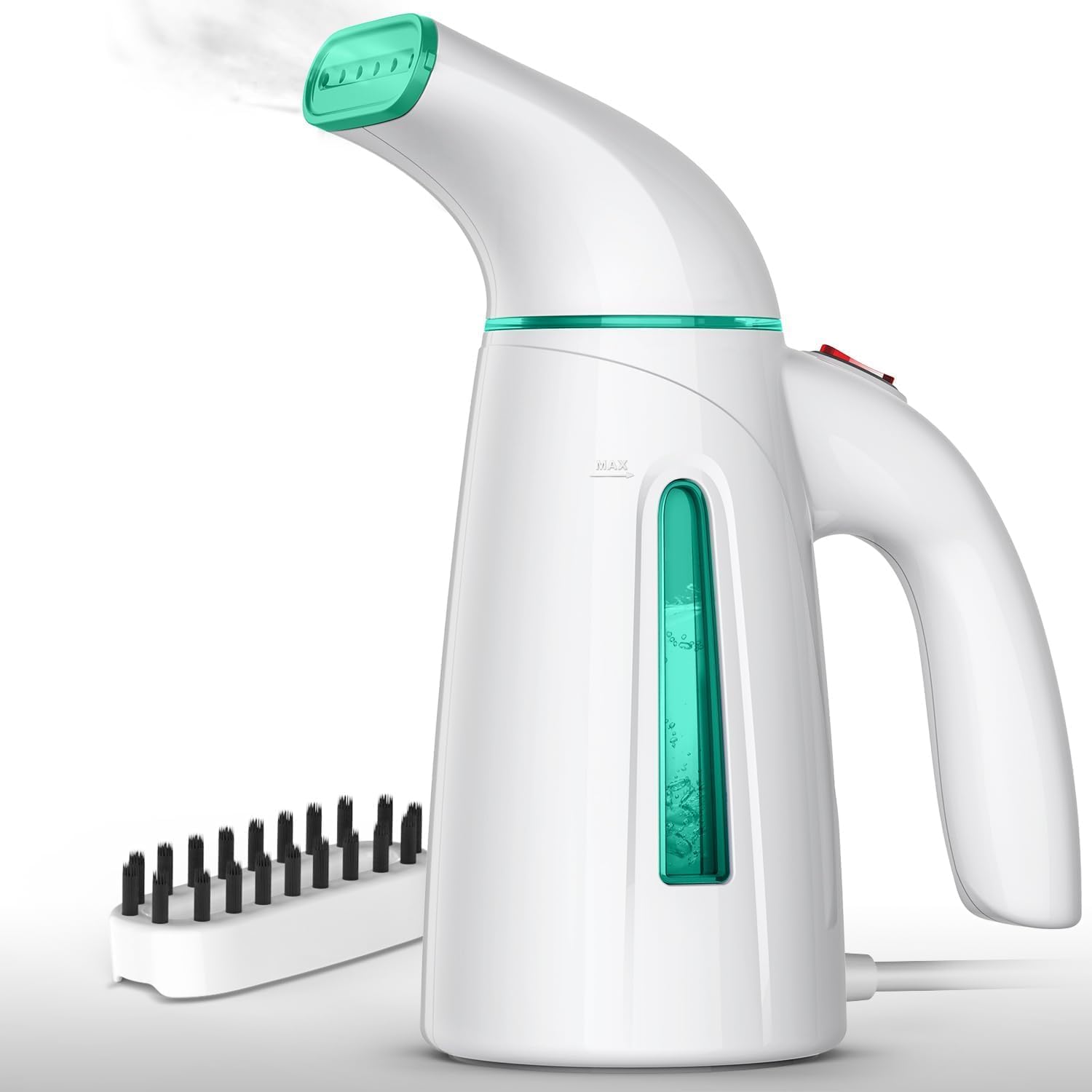OGHom Handheld Clothing Steamer - 700W Portable Travel Steam Iron with 240ml Capacity (Teal)