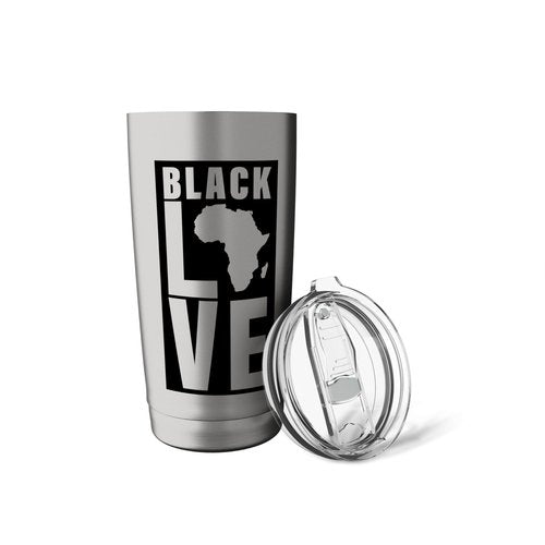 Black Love Sipping Stainless Steel Insulated Tumbler