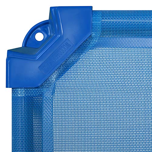 Stackable Toddler Daycare Cots with Sheets, 40-Inch, Blue, 6-Pack