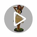 Hula Girl Dashboard Doll - 4.4 Inch Polyresin Bobblehead Ornament
