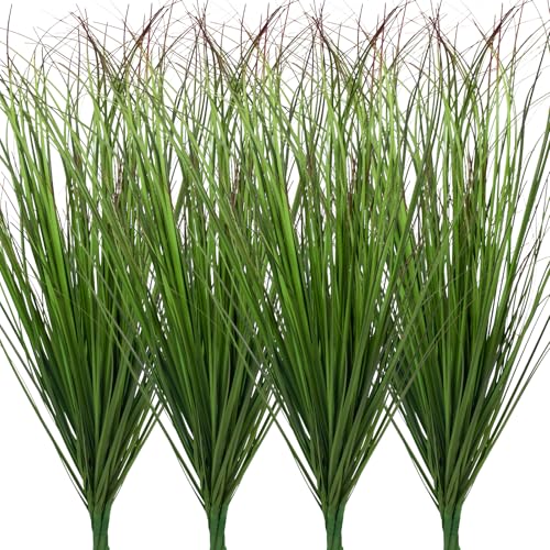 12-Piece Artificial Grass Plants, 19.7-Inch Faux Wheat Grass Stems for Decor