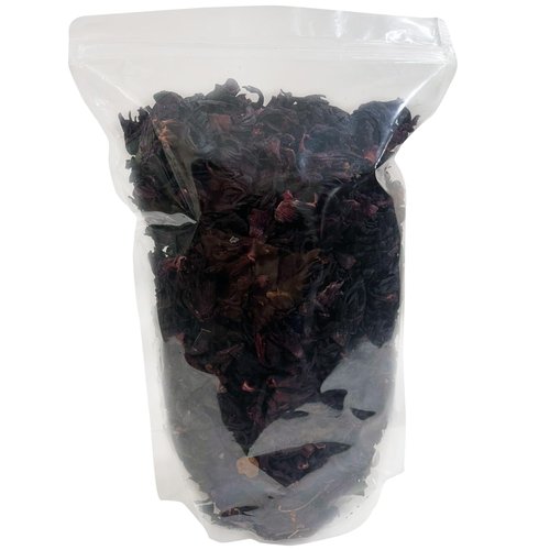 1lb (16oz) All Natural Dried Hibiscus Flowers, Flor de Jamaica, Whole Flowers and Petals, Great for Hot or Iced Tea and Mexican Agua Fresca, Jamaica Tea - 100% Natural, Sifted Packaged In Resealable Bag.