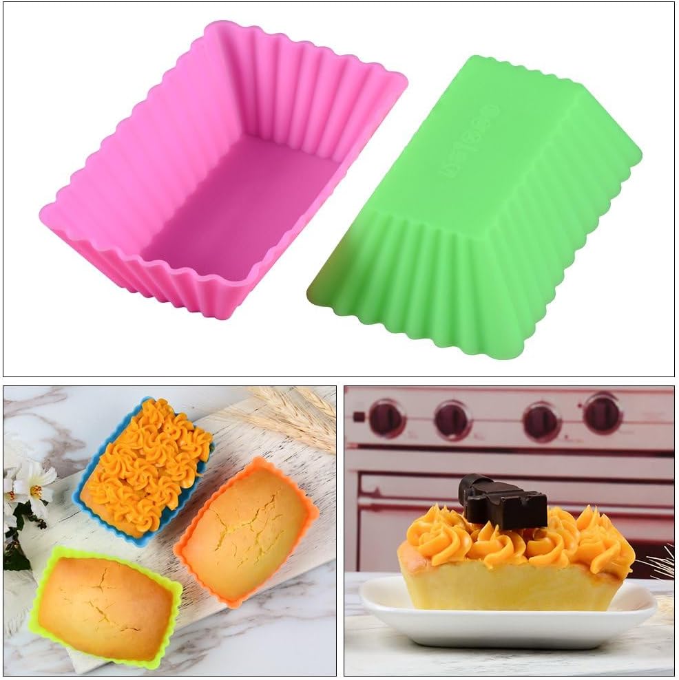 Silicone Baking Cups by [Brand Name] - 24 Pcs Reusable Food-Grade Cupcake Liners in Various Shapes
