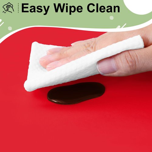 misaya 6 Packs Disposable Plastic Table Cloth, 54 x 108 Inch Waterproof Rectangle Tablecloth, Leakproof & Sturdy Decorative Table Covers for Valentine's Day, Picnic, Party and Outdoor, Red