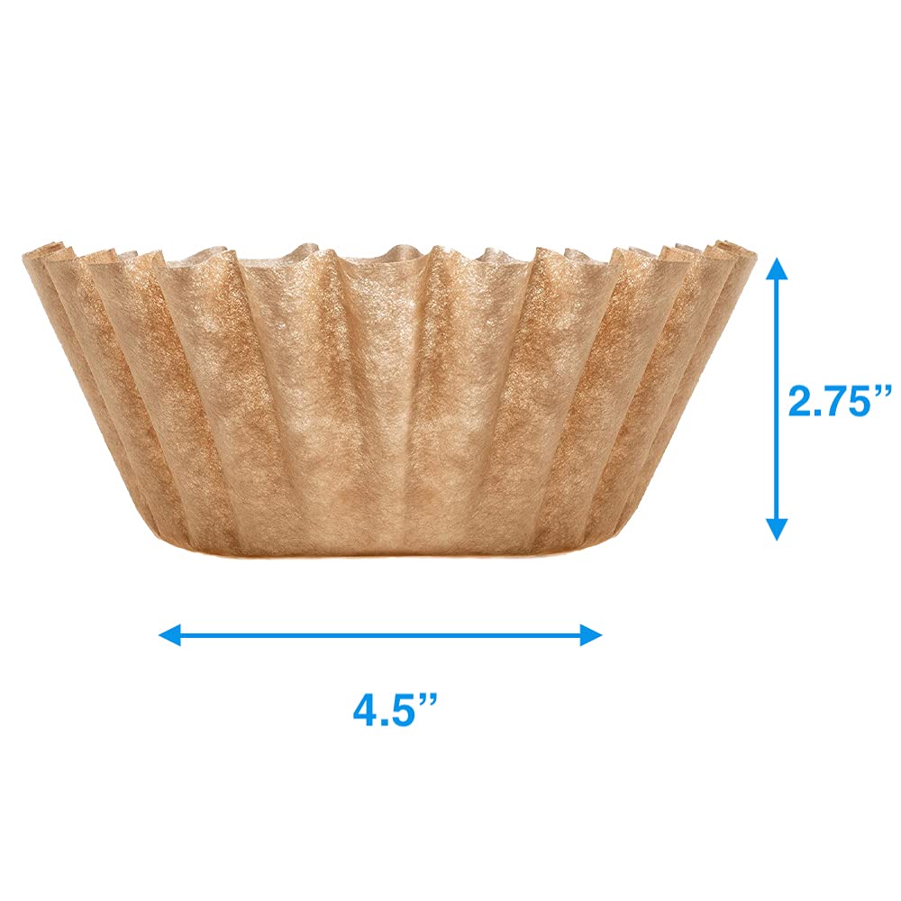 Extra Large Coffee Filters 12, 13, 14, 15, 16 Cup Basket for Commercial, Domestic Coffee Maker Extra High Extra Wide, Anti ground, Flattened Diameter 9.75" (200)