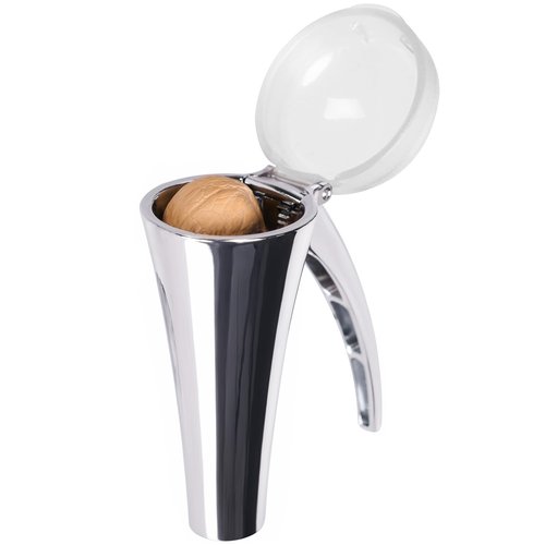 Affdeup Nutcracker: Effortlessly Cracks Large to Medium Nuts, Heavy Duty Nut Cracker tool with Splash-Proof Clear Lid, Long Ergonomic Leverage & Spring Return walnut pecan cracker