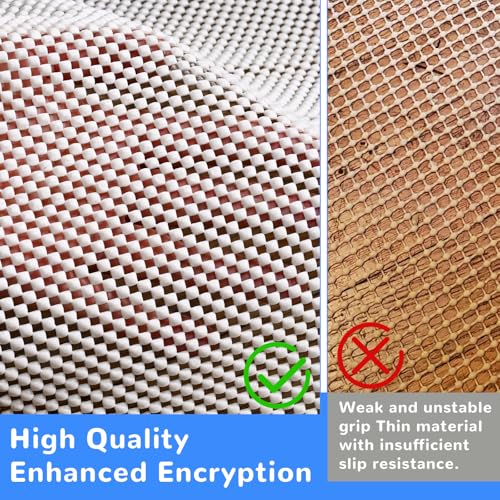 Non-Slip Rug Pad for Hardwood Floors - 8x10 FT Eco-Friendly Grip Mat