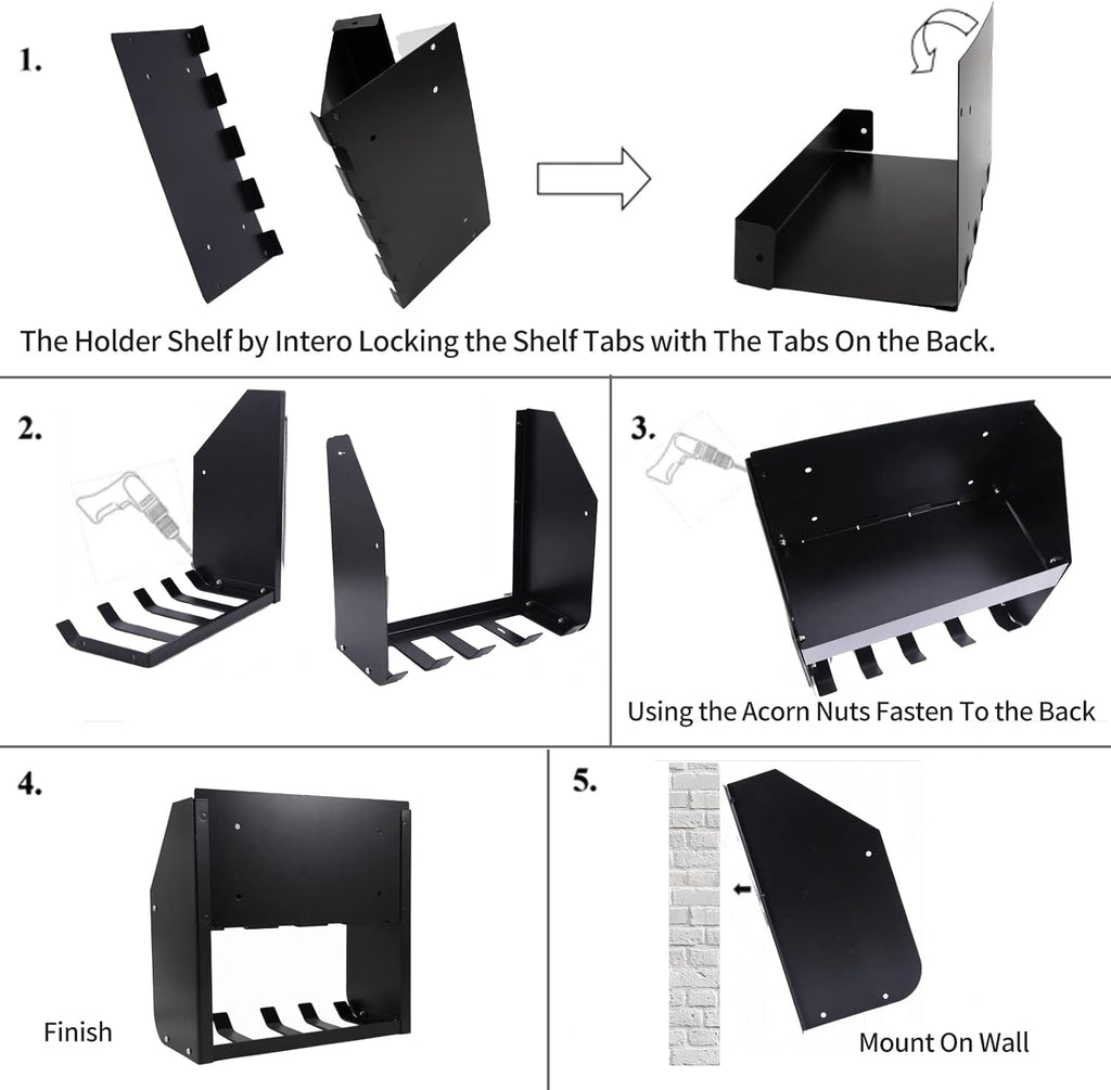 Ultrawall Heavy Duty Power Tool Rack - Wall-Mounted Organizer for Garage & Workshop Storage