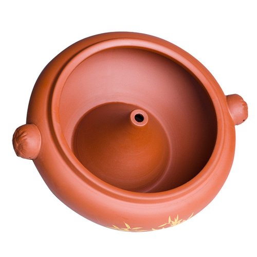 XICHENGSHIDAI Ceramics Steam Cooker, Traditional Yunnan Clay Casserole Stockpots for Stew Chicken Soup, Steam Vegetables and Corn or Cook Fitness Food 2800ml