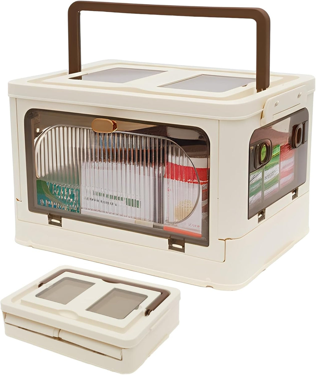 Skiennix 3-Tier Medicine Organizer - Portable Storage Box with Handle & Wheels | Large Capacity First Aid Container