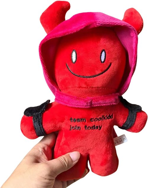 Forsaken Coolkidd Plushie - 9-Inch Soft Red Stuffed Doll | Gaming Collectible & Display Decor for Fans