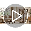 Freestanding Solid Wood Coat Rack with Wheels, 5 Hooks & 2 Storage Shelves