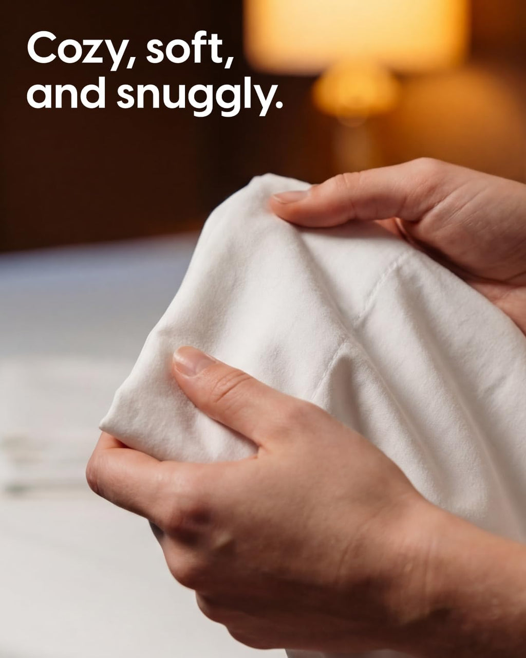 Sleepy Town Queen Size Bed Sheets - 4 Piece Set - Extra Soft & Cooling Brushed Microfiber - Deep Pocket (White)