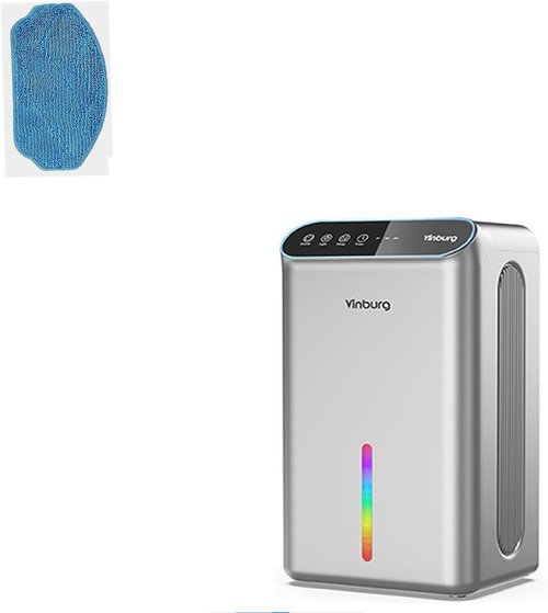 Dehumidifier - Skiennix 1000 Sq.Ft Quiet Home Dehumidifier with Auto Shut Off & Aromatherapy | Light Silver