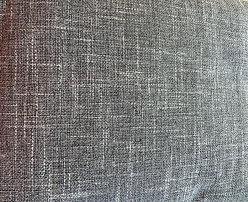 Full Size Thick Linen Futon Cover with 3 Side Zippers - Silver