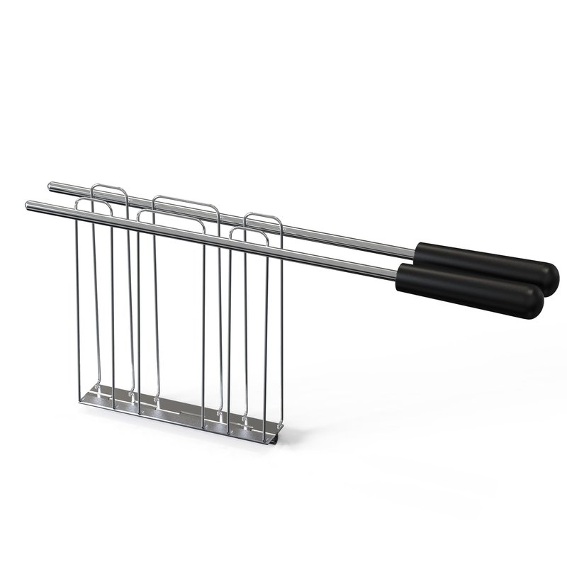 LZLXXLZL Sandwich Cage - Toaster Racks for 2-Slice Toast Maker, Classic Sandwich Clip to Make Toasted Sandwiches, Stainless Steel Bread Rack Toaster Accessories (Black)