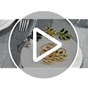Ye Zi-Gold 50 Leaf Napkin Rings Set - KPOSIYA Napkin Holder, Wedding & Thanksgiving