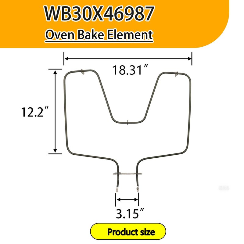 𝑼𝑷𝑮𝑹𝑨𝑫𝑬𝑫 WB30X46987 Oven Heating Element – Perfect Replacement for GE, Hotpoint, Kenmore Models 4984035, AP7216188, PS17626202, EAP17626202