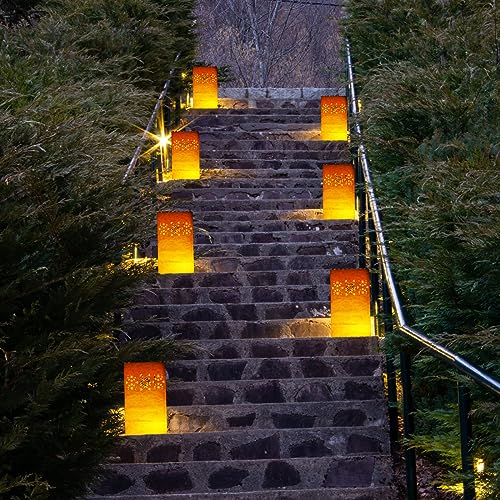 Crtiin 50 Pcs Luminary Bags with LED Tea Lights - Ethnic Style Lanterns for Parties