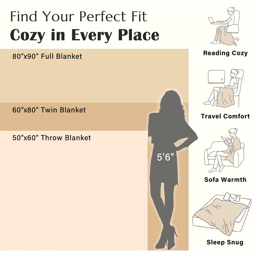 jinchan Boho 100% Cotton Muslin Twin Size 60x80 Throw Blanket Lightweight 4-Layer Orange Reversible Blanket Washable Breathable Geometric Striped Pattern Soft Comfy for Couch Bed Decor All Seasons