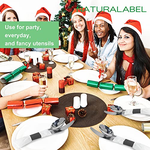 Self-Adhesive Paper Napkin Bands, 2000 Pack, Black Silverware Wraps
