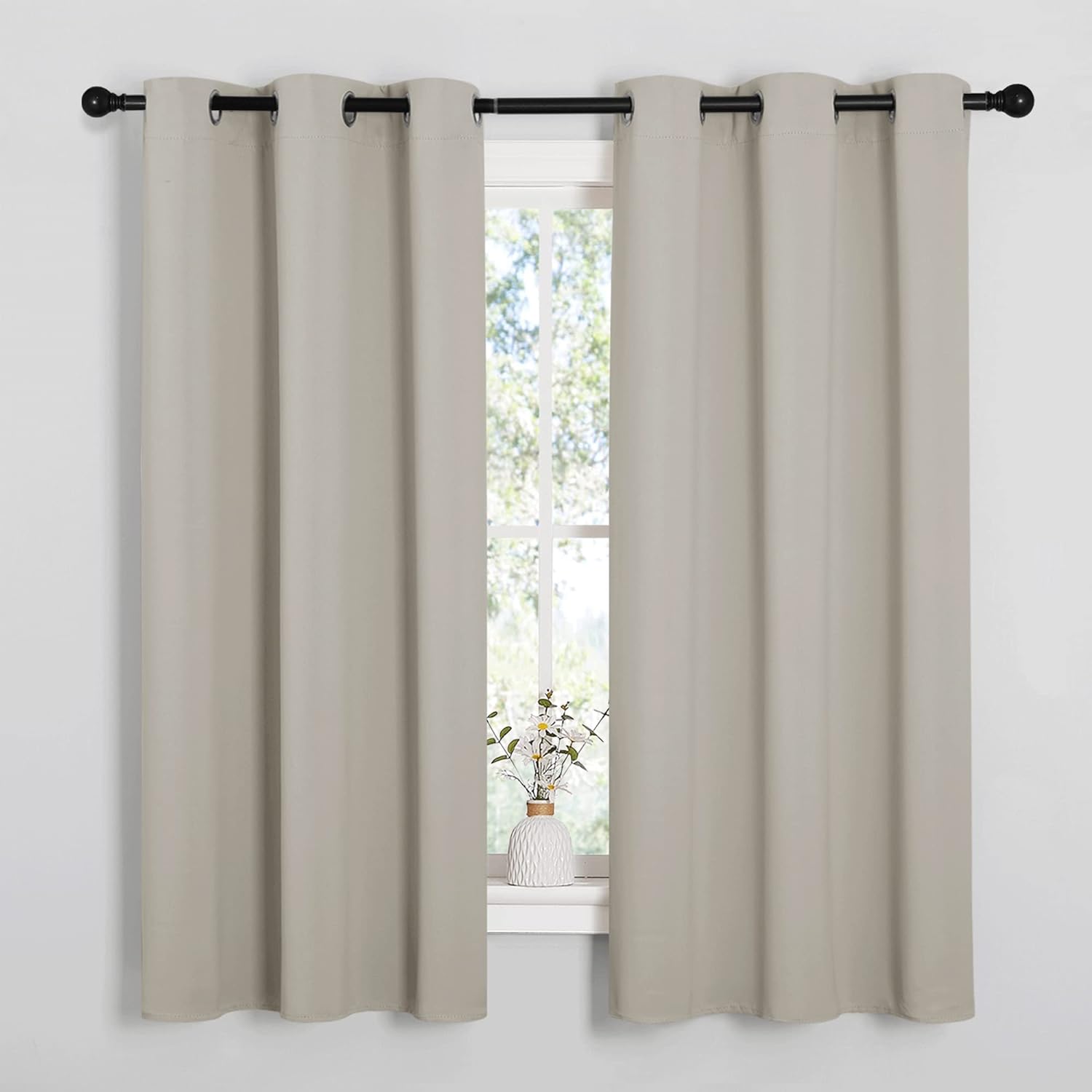 NICETOWN Blackout Curtains - Thermal Insulated Room Darkening Drapes for Bedroom | 42 x 63 Inches