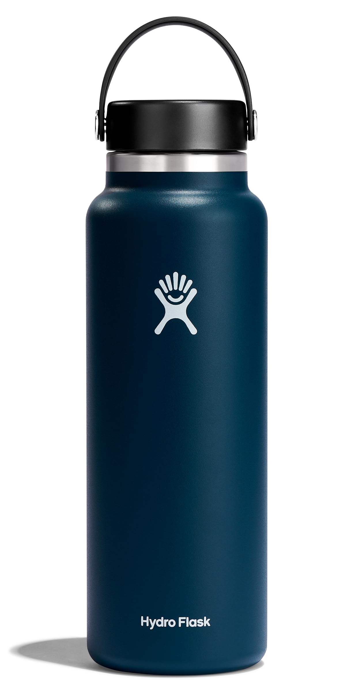 Hydro Flask Water Bottle - Insulated Stainless Steel - Wide Mouth Flex Lid, Non Spill, Leakproof and Refillable in 40 Oz