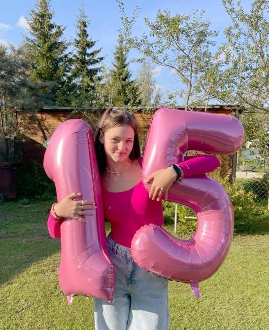 Pink Number 1 Balloon by [Brand Name] - 40 Inch Foil Birthday Decoration for Boys & Girls | Perfect for 1st, 10th, 11th, 12th, 16th, 18th Celebrations