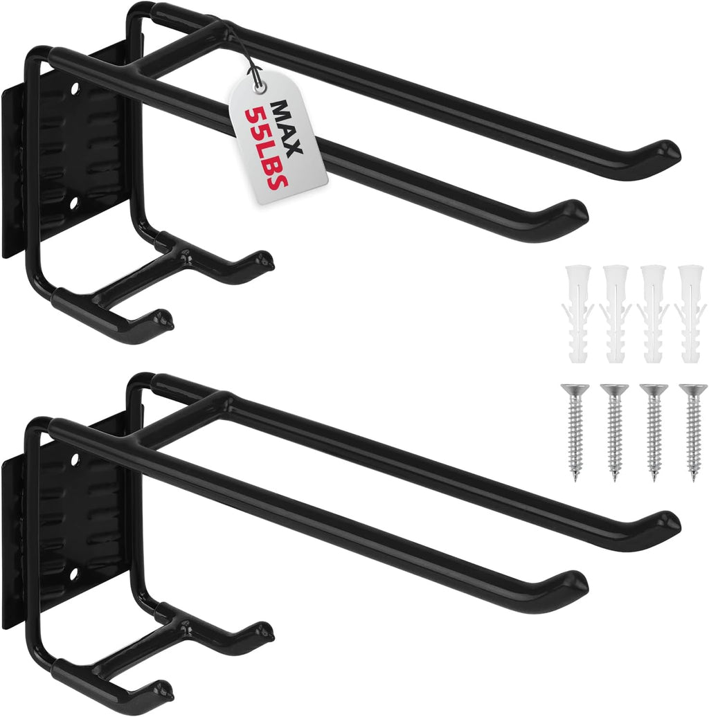 Skiennix 6-Piece Heavy Duty Rafter Hanger Hooks - Vinyl Coated Metal Garage Utility Hooks for Bike & Tool Storage (Orange)