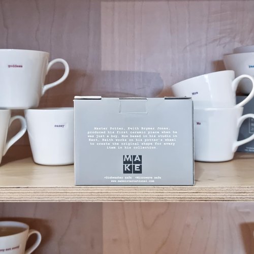 Keith Brymer Jones - Word Range - Large Ceramic White Mug - Daddy's Mug - 500ml - Gift Boxed
