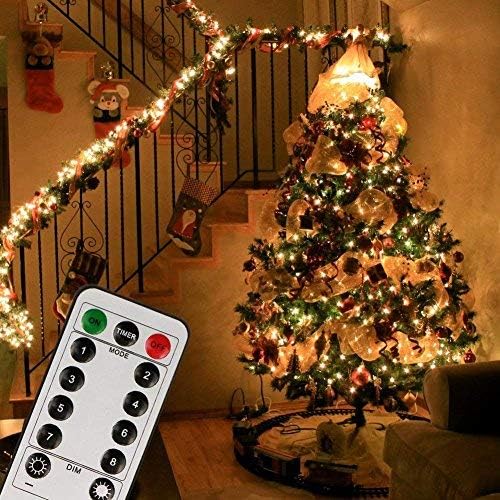 Koopower 65ft LED Indoor String Lights - 200 Dimmable Fairy Lights with Remote & Timer | Warm White for Bedroom, Wedding & Party