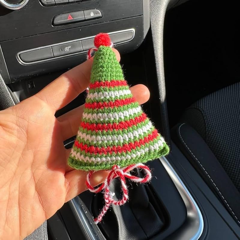 Handmade Crochet Christmas Hanging Ornament – Macrame Tree Decoration (Christmas Tree)