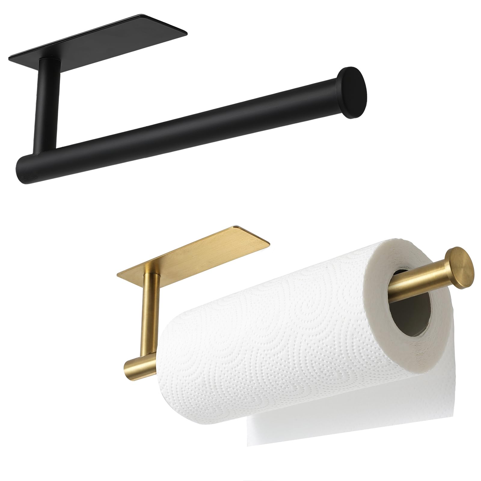 theaoo Paper Towel Holder - Under Cabinet Paper Towel Holder for Kitchen