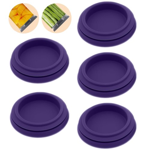 Wide Mouth Mason Jar Lids - Large Mouth Canning Lids Fit for All Wide Mouth Mason Jars,Food Grade Silicone Mason Jar Caps,Dishwasher Safe,Leak Proof Reusable Lids,5 Pack
