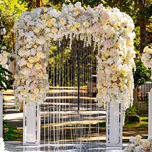 99ft Iridescent Crystal Bead Garland Roll for Christmas Tree & Home Decor