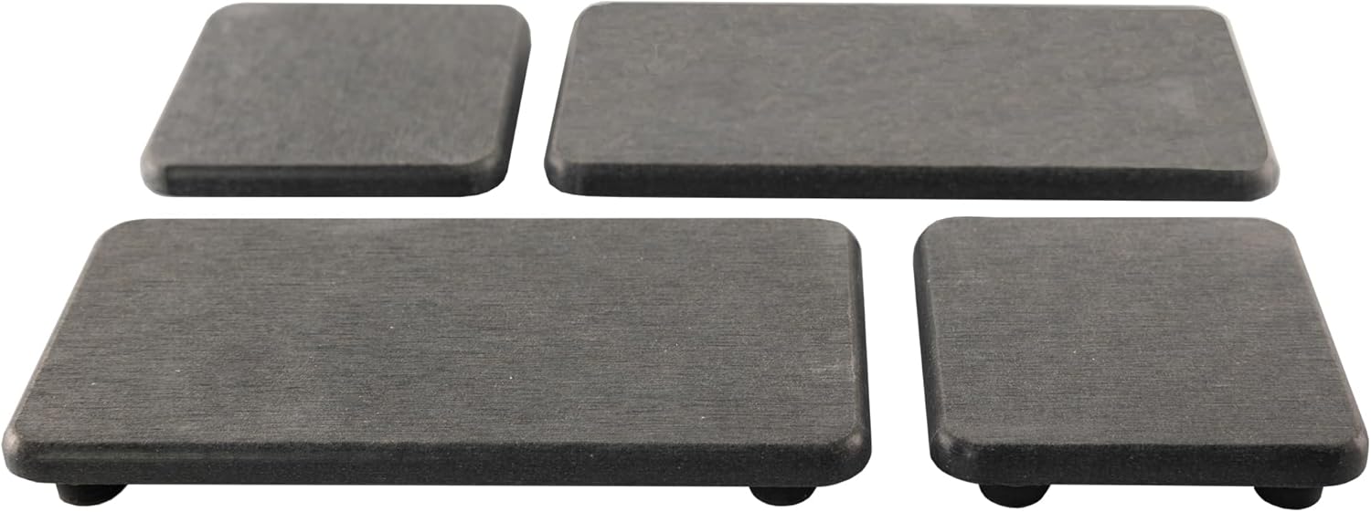 NiuYichee Diatomite Coasters - Set of 4 Water Absorbent Kitchen & Bathroom Trays | Modern Home Decor