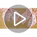 Yinder 12 Pack Pink Pearl Christmas Tree Bow Ornaments Large Satin Holiday Decor