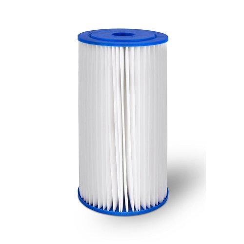 Big 10 x 4.5 inches Pleated Washable & Reusable Sediment Filter 5 Micron Amplified Surface Area, Removes Sand, Dirt, Silt, Rust, Extended Filter Life for 10" Big Housing (Set of 2)