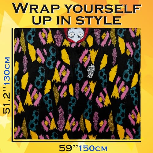 Oversized Hooded Wearable Blanket - Plush Fleece Throw 51x59 Inches