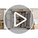 51-Inch Tall Pantry Storage Cabinet with Adjustable Shelves and 4 Doors