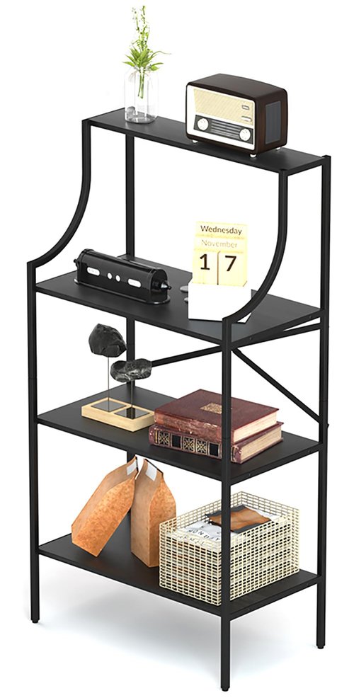 Kasrikly Console Table, entryway Table 4-Tier Sofa Table with Storage Shelves, Couch Table Behind Sofa, Standing Bakers Rack