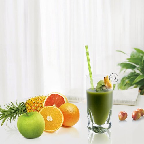 JANYUN 40 Pieces Reusable Straws BPA-Free 9" Colorful Printing Hard Platic Stripe Drinking Straw for Mason Jar Tumbler Family or Party Use Cleaning Brush Included Random Style (Casual Style)