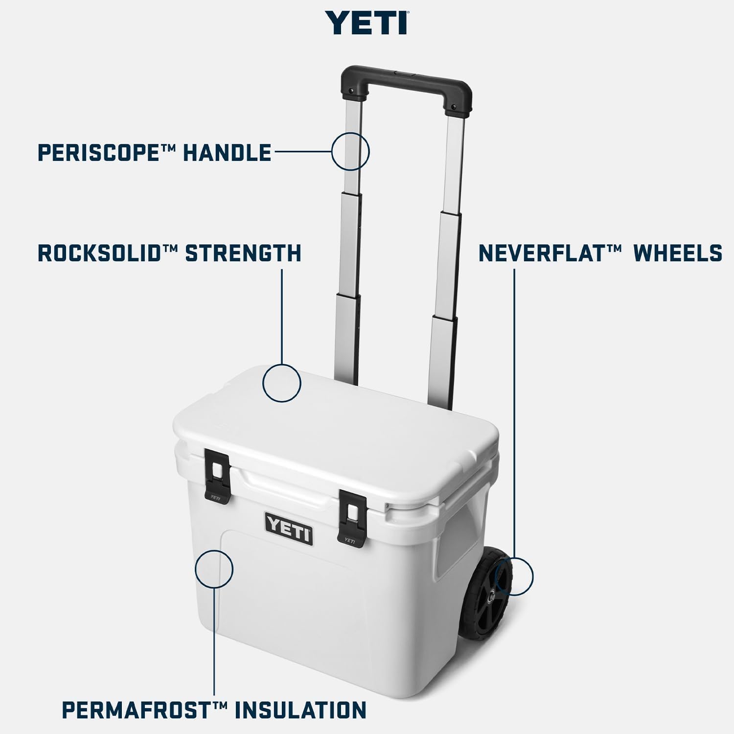 YETI Roadie 32 Cooler - Durable Wheeled Design for Easy Transport | Perfect for Outdoor Adventures