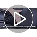 Lumbar Support Pillow for Car - Memory Foam Back Relief with Adjustable Straps