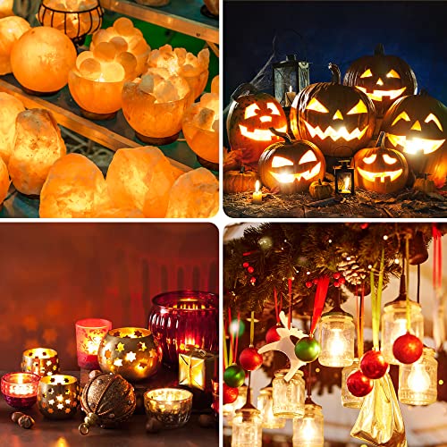 Leelosp Christmas Village Light Cord with 6 LED Bulbs, 11.5 ft C7 Lamp w/ On-Off Switch - 1 Pack